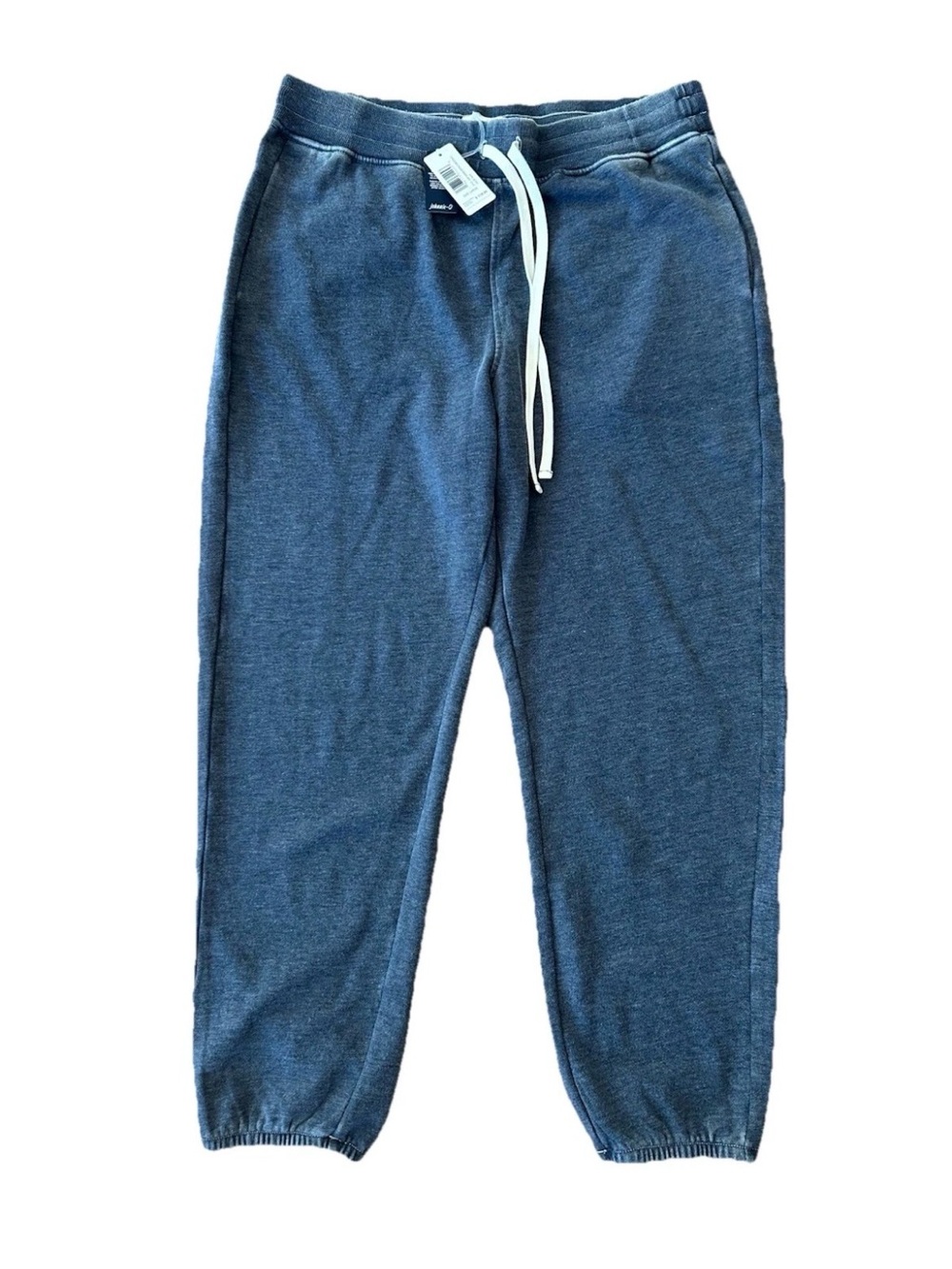 NWT $118 Johnnie-O Women's Everyday Sweatpants Burn out Wash Navy sz L